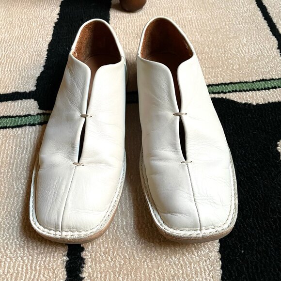 EUC Hereu Lloret Cutout Loafers in Off-White Size EU 36 US 5.5 - Picture 3 of 7